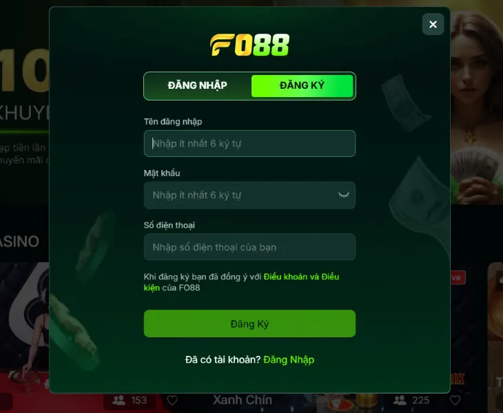 đăng ký Fo88