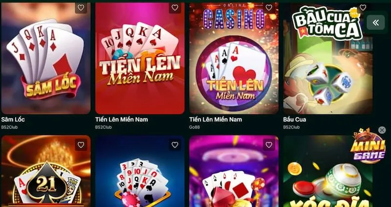 Nhiều game đánh bài chất lượng